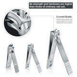 juosta  Professional Stainless Steel Nail Clipper Travel & Grooming Kit Nail Tools Manicure & Pedicure Set of 12pcs with Luxurious Case (Rose Gold)