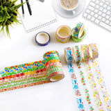 biuunsf Washi-Klebeband-Set mit Blumenmuster, 23 Rollen – dekorative Abdeck-Typ für Bullet Journal, Handwerk, Scrapbook-Zubehör, Karten/Geschenkverpackungen – breit und dünn (8/15 mm)