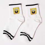 Fashion Cartoon Character Cute Short Socks Women Harajuku Cute Patterend Ankle Socks Hipster Skatebord Ankle Funny Socks Female