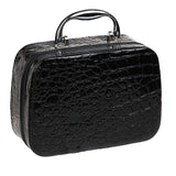 PU Leather Makeup Bag Travel Organizer Cosmetic Bag for Women Large Necessaries Make Up Case Black