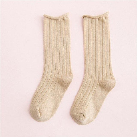 EnkeliBB Korean Style Baby Boy Girls Floor Socks BOBO CHOSES Kids Solid Spring/Summer/Winter Tube Long Socks Toddler Sokcs