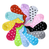 5 Pairs Cute Bamboo Socks Girls Children Kids Heart Dot Solid Socks Lovely Cotton Socks for Girls