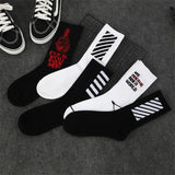 Fashion Man Socks Cotton Street Style Hiphop Skateboard Socks For Male Harajuku Fashion Crew Streetwear Socks Sokken Meias