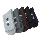 Eur40-44 Hot Selling Men Winter thicken warm terry socks male business casual thermal cotton socks 5pairs/lot(60g/pair) s78